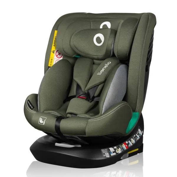 Autokrēsls Lionelo Bastiaan One I-size 0-36 kg. 360., Zaļā olīvu