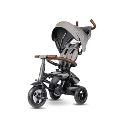 Qplay trīsritenis Rito Deluxe Rubber, Pelēks