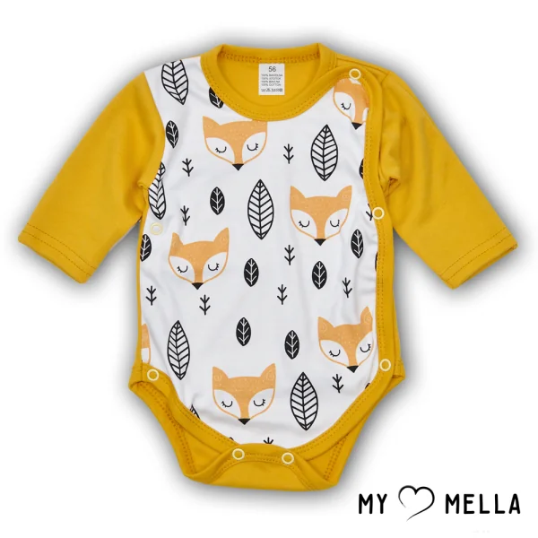 Apsienams rāpulītis "Lapsa", sinepju krāsas, 56, 62 cm.