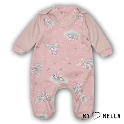 Šliaužtinukai ir marškinėliai "Fėjos", rožinė, 56, 62 cm.