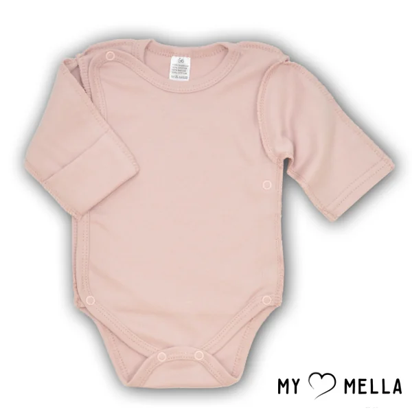 Kombinezons ar atvērto tipa šuvēm, rozā, 56 cm.