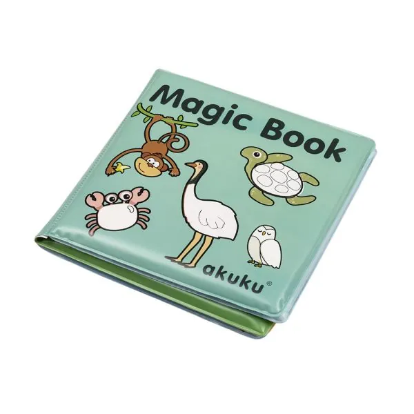 Akuku izglītojoša mīkstā grāmatiņa 10 lpp., MAGIC BOOK, A0657
