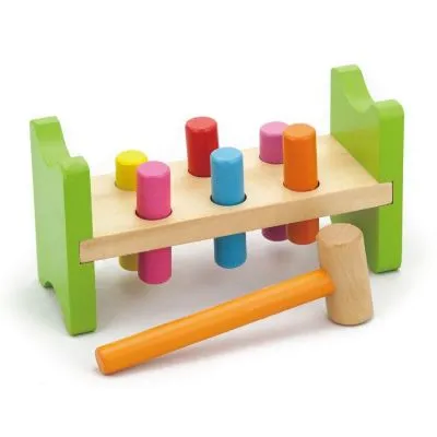 Viga 50827 medinis žaidimas su plaktuku Pound-A-Peg