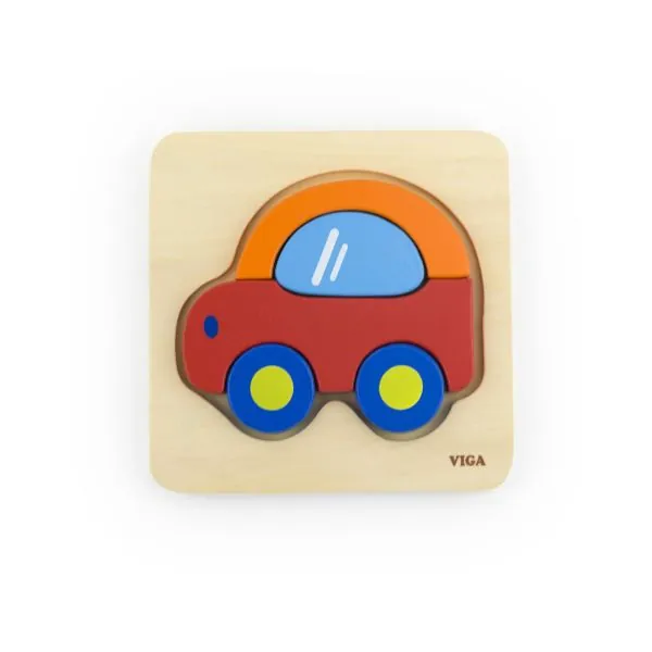Viga 50172 pirmoji medinė dėlionė, mašinytė