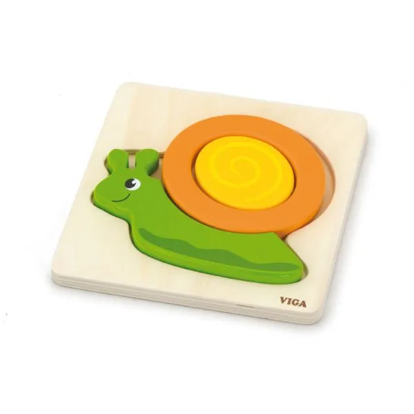 Viga 59931 Shape Block Puzzle - Snail