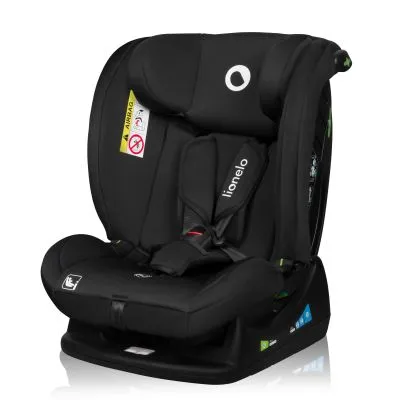 Automobiļu sēdeklis Lionelo Izzy I-size 0-36 kg, Melns ogleklis