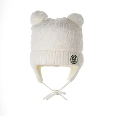 Huppa merino vilnos kepurė Remy, White, S