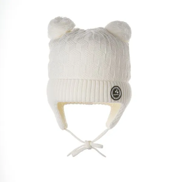 Huppa merino vilnos kepurė Remy, White, S