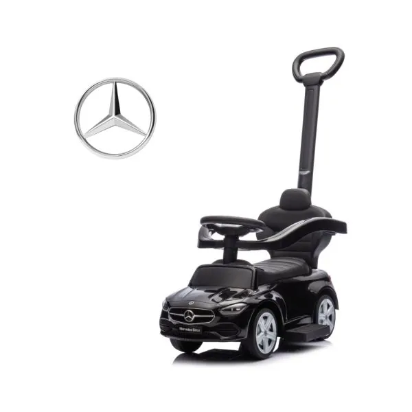 Milly Mally līdzsvara mašīna ar stūmšanas rokturi MERCEDES C-Class, Melna