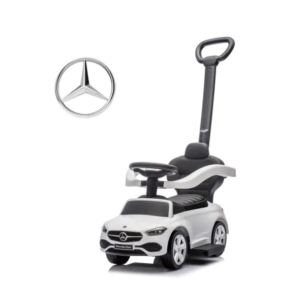 Milly Mally paspiriama mašinėlė su stūmimo rankena MERCEDES C-Class Deluxe, white