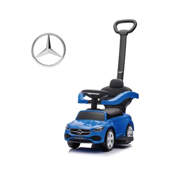 Milly Mally paspiriama mašinėlė su stūmimo rankena MERCEDES C-Class Deluxe, blue