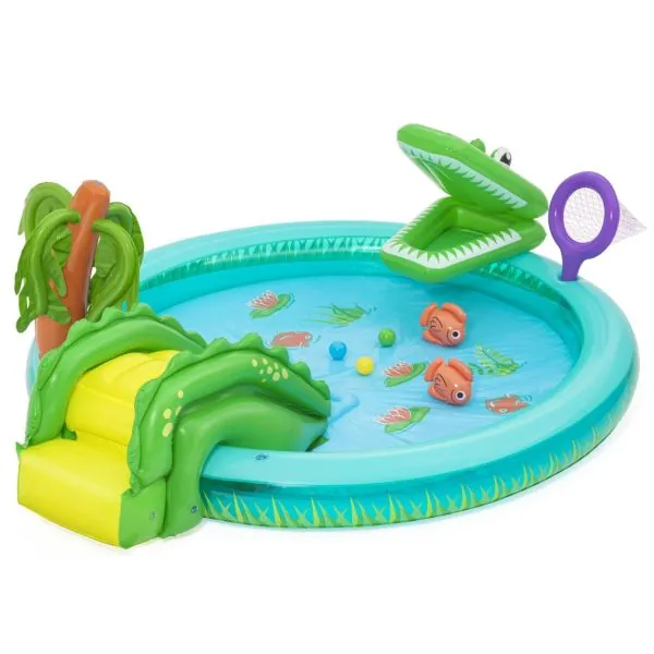 Bestway baseinas-vandens pramogų centras Krokodilas 2.24m x 1.81m x 72cm