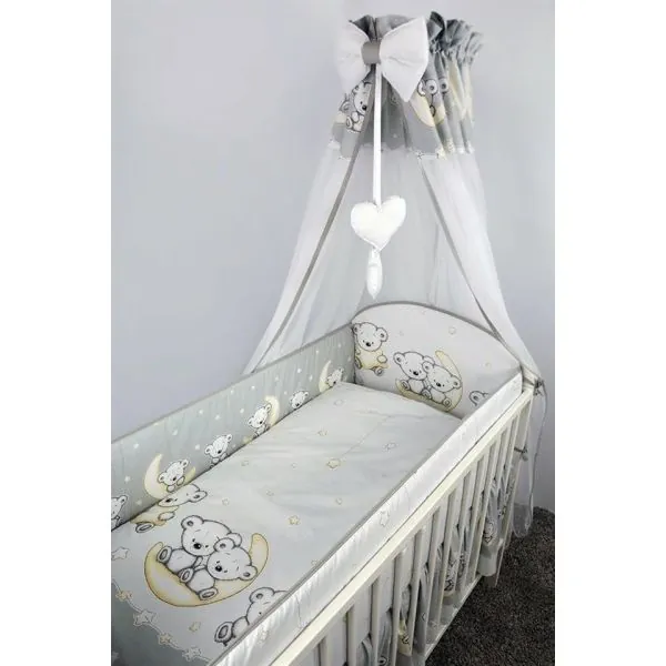 Ankras 6 daļu gultas veļas komplekts "Leon" Pelēks