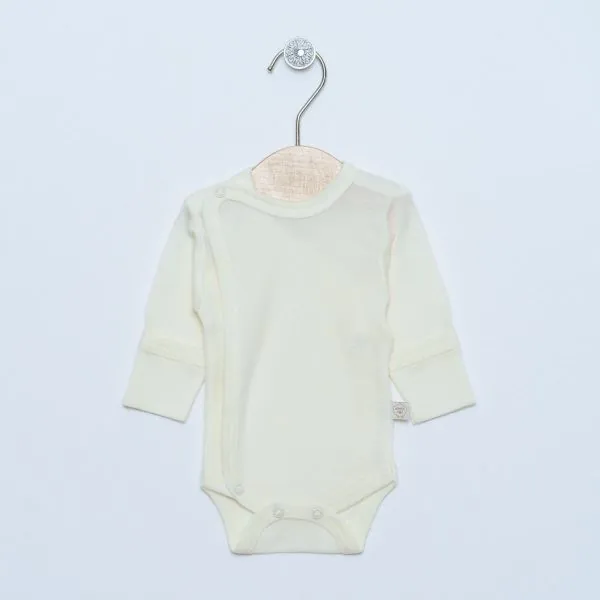 Vilaurita merino vilnas bodijs 424. 50, 56, 62 cm.