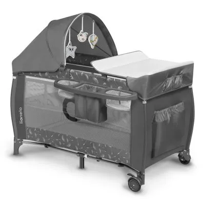 Maniežinė lovytė Lionelo Sven Plus, Grey concrete