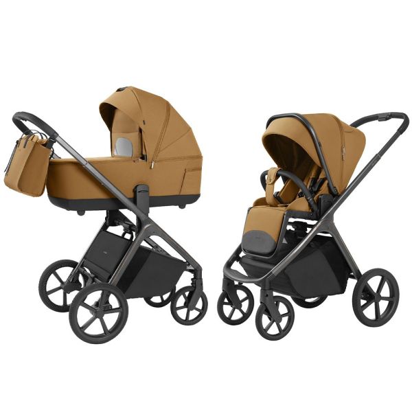 2in1 vežimėlis Carrello Vector 2025, Golden beige