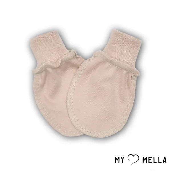 Jaundzimušā cimdiņi ar izšūtām šuvēm, Balinta kakao