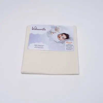 Vilaurita paklodė į lopšį, gelsva 75x100 cm., 220