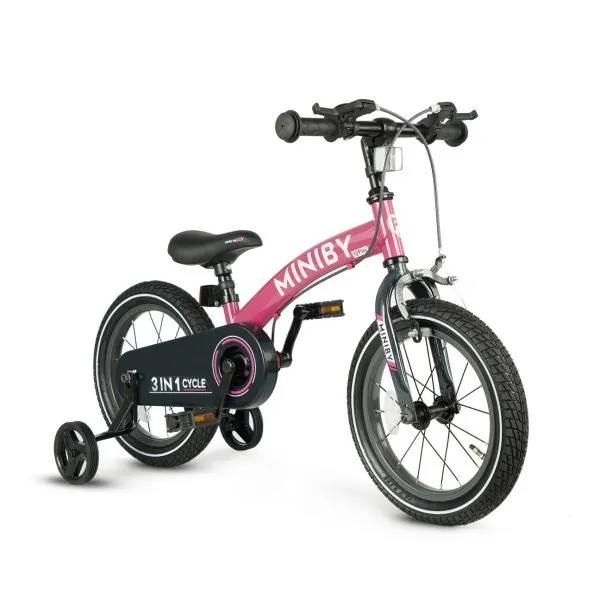 Qplay dviratukas Miniby 14, Rosa