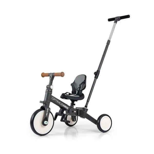 Milly Mally triratukas 5in1 Optimus Max, Dark Grey