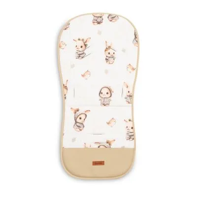 Sensillo muslininis įdėklas į vežimėlį, Zuikis, Smėlinė