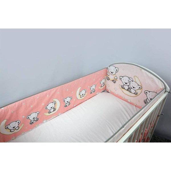 Ankras 360 cm. apsaugėlės lovytei Leon, Pink