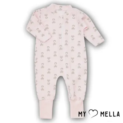 Kombinezons ar rāvējslēdzēju Fox, 56-62 cm, Rozā