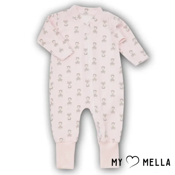 Rāvējslēdzēja kombinezons Fox, 56-62 cm, Rozā