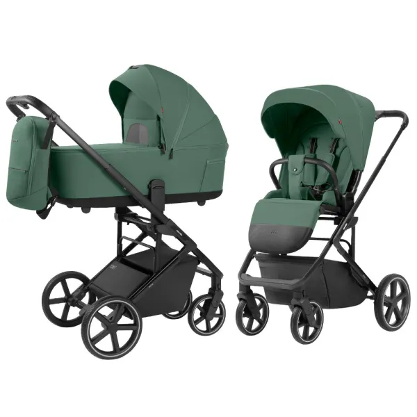 2in1 ratiņi Carrello Alfa 2025, Meadow green