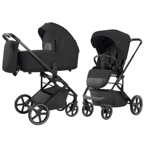 2in1 vežimėlis Carrello Alfa, Rock black
