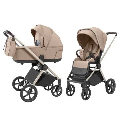 2in1 vežimėlis Carrello Ultra CRL-6527, Floral beige