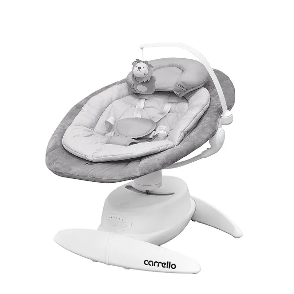 Elektriskā šūpuļgulta Carrello Mio, Sliver Grey
