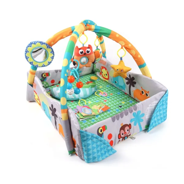 TinyMini lavinamasis kilimėlis 4in1 Džiunglės, JL628-1B