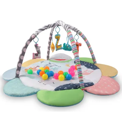 TinyMini JL639-2A Mata edukacyjna 2w1 Kwiat Zoo