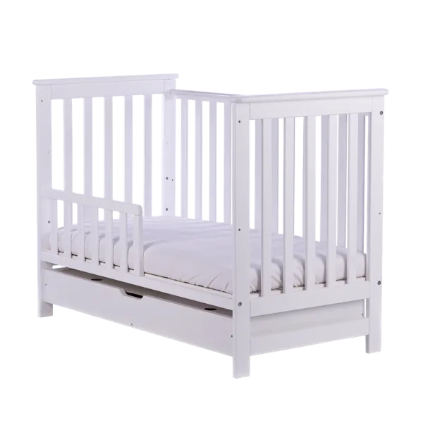 Drewex Cozy Fox gultiņš ar noņemamu sānu, balts