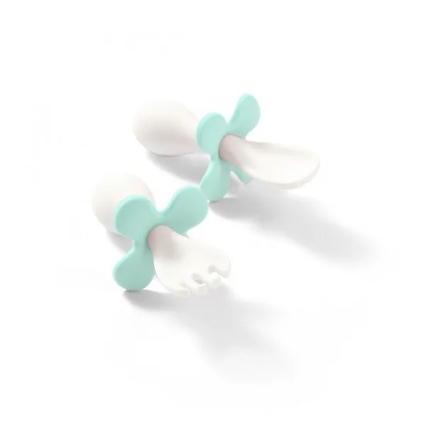 Babyono ergonomiskie rīki (karote un dakša) 969/04, piparmētru zaļa.