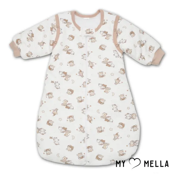 Zīdaiņu guļammaiss ar piedurknēm Dzīvnieki, Brūns