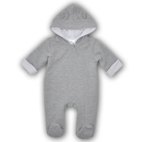 Pašiltintas kombinezonas kūdikiams, Pilka, 62 cm.