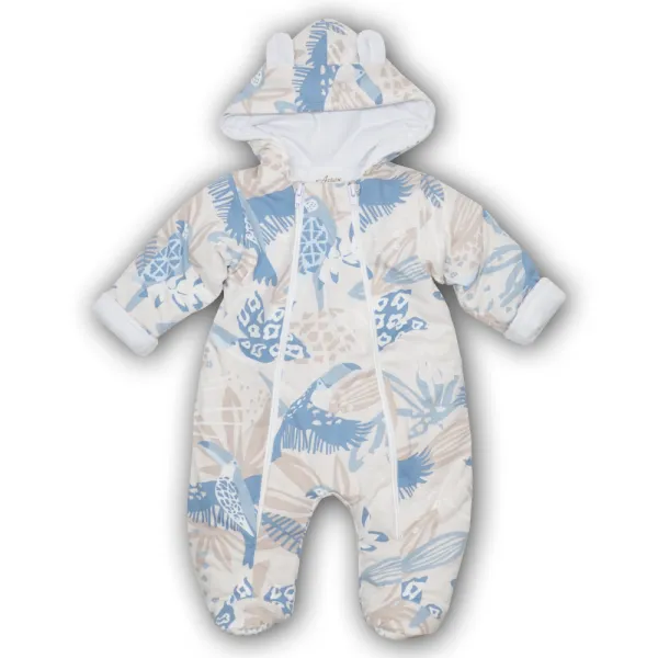 Siltināts kombinezons zīdaiņiem, Gaiši zils, 68 cm.