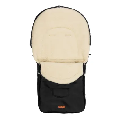 Sensillo aploksne ratiņiem, vilnas, 95x40 cm, Melns