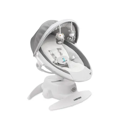 Caretero elektriskais šūpuļkrēsls Opti, pelēks