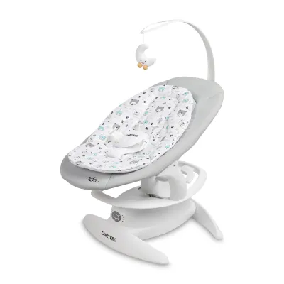 Caretero elektriskais šūpuļkrēsls 2in1 Noco, pelēks