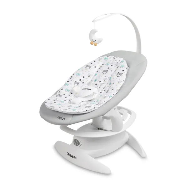 Caretero elektriskais šūpuļkrēsls 2in1 Noco, pelēks