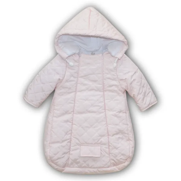 Neperpučiamas vokelis/kombinezonas kūdikiams, Rožinė, 62 cm.