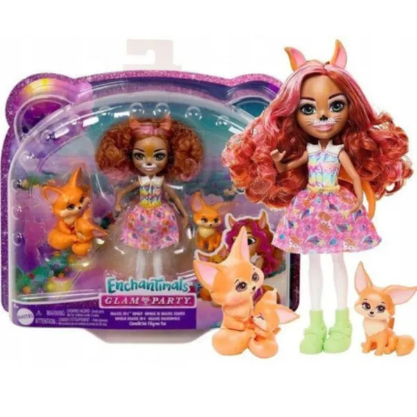 Mattel Enchantimals lėlytė su savo augintiniais, HNT60