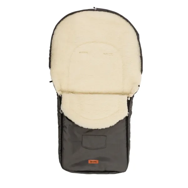 Sensillo vokelis vežimėliui, vilnonis, 95x40 cm., Graphite