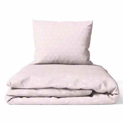 135/100 cm. Ankras 2 dalių patalynės užvalkalų komplektas "Rombai", rožinė