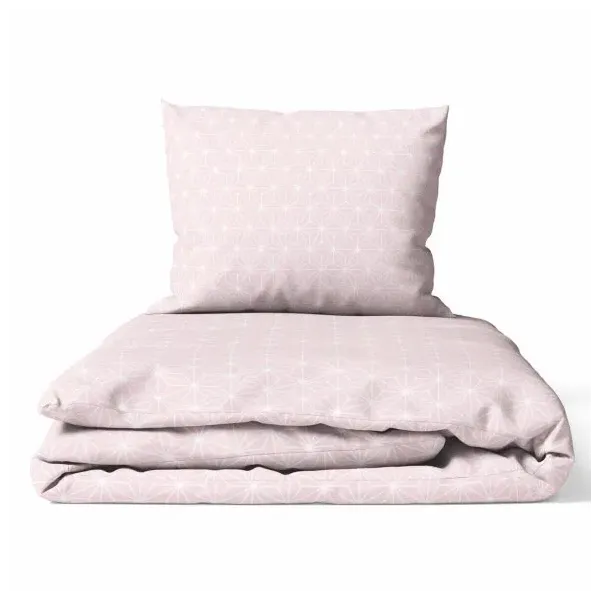135/100 cm. Ankras 2 daļu gultas veļas komplekts "Rombas", rozā