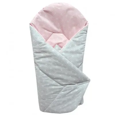 Ankras vokelis 80/80 cm., "Rombai", pilkai rožinė