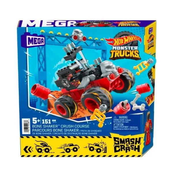 Hot Wheels konstruktorius Monster Trucks Bone Shaker, HKF87